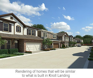 Rendering of homes that will be similar to what is built in Knoll Landing